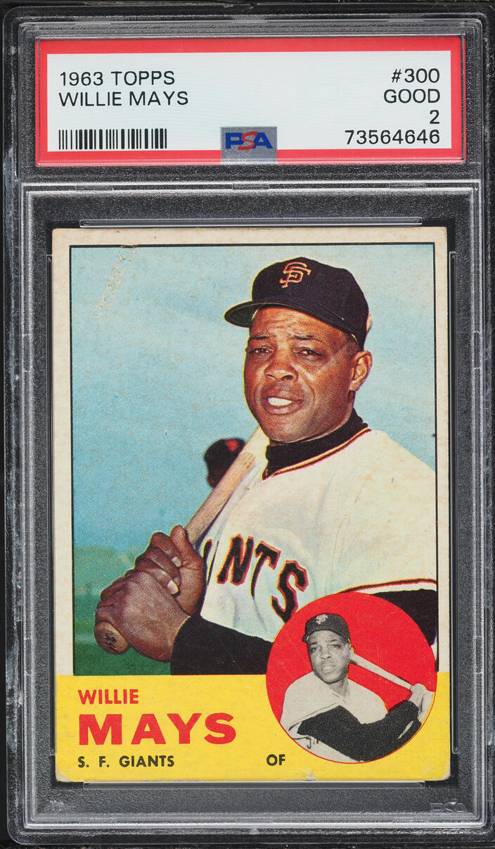 1963 Topps Willie Mays #300 PSA 2 GD