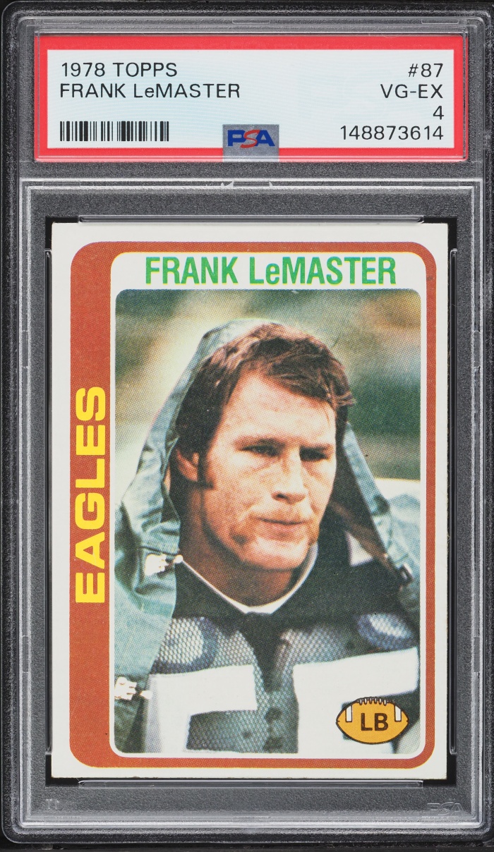 1978 Topps Football Frank Lemaster #87 PSA 4 VGEX
