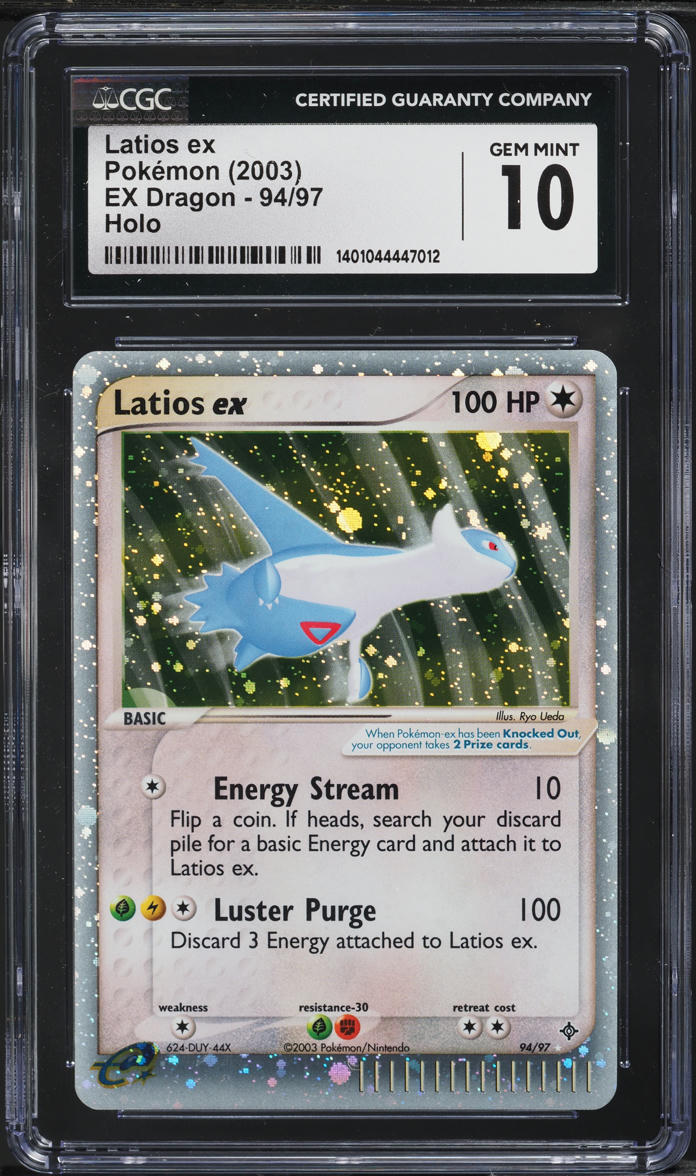 2003 Pokemon EX Dragon Holo Latios ex #94 CGC 10 GEM MINT