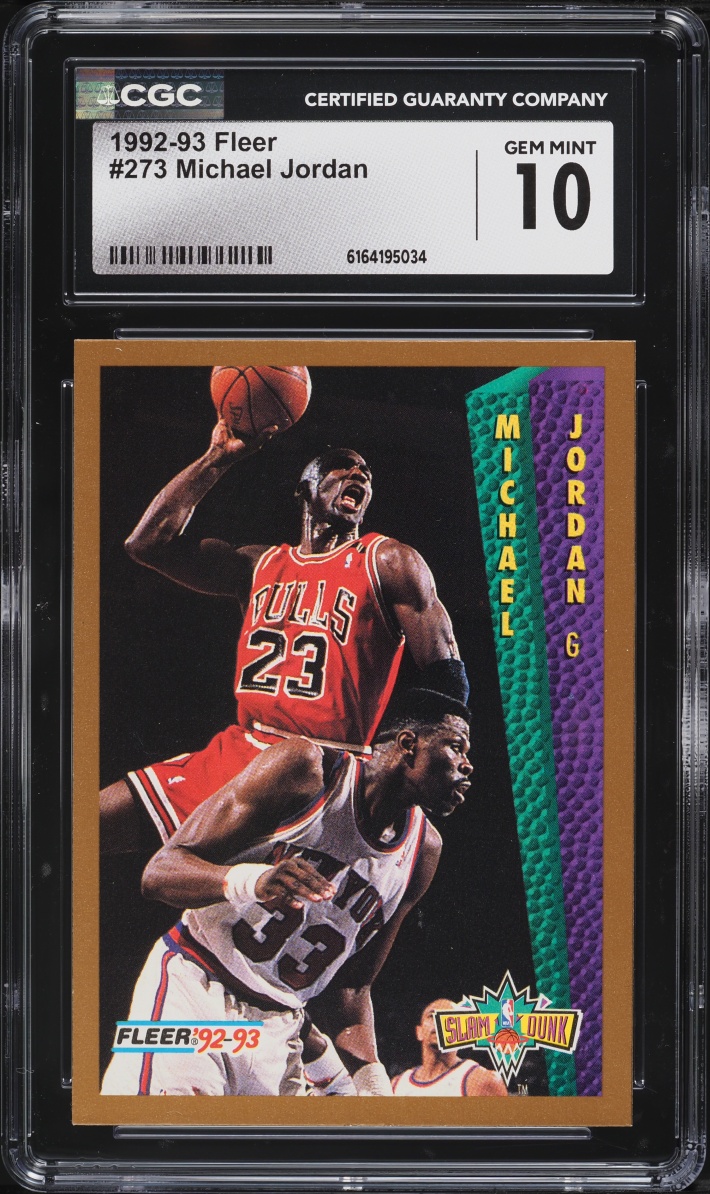 1992 Fleer Basketball Michael Jordan #273 CGC 10 GEM MINT