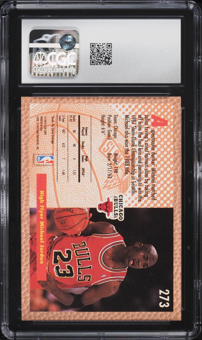 1992 Fleer Basketball Michael Jordan #273 CGC 10 GEM MINT