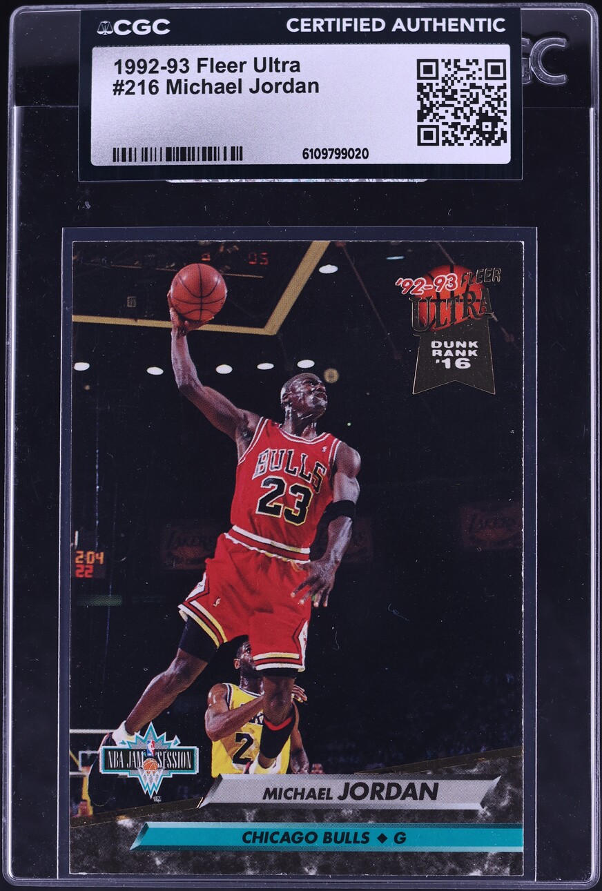 1992 Ultra Basketball Michael Jordan #216 CGC AUTH