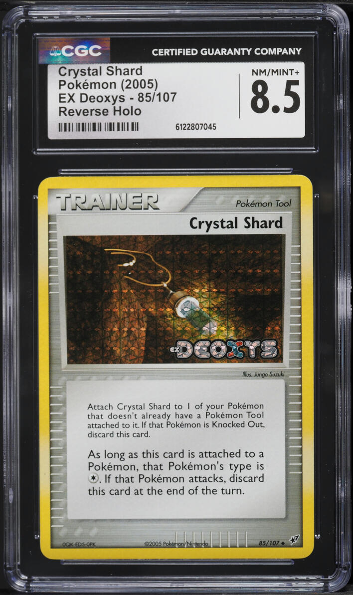2005 Pokemon EX Deoxys Reverse Holo Crystal Shard #85 CGC 8.5 NM-MT+
