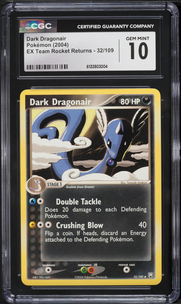 2004 Pokemon EX Team Rocket Returns Dark Dragonair #32 CGC 10 GEM MINT