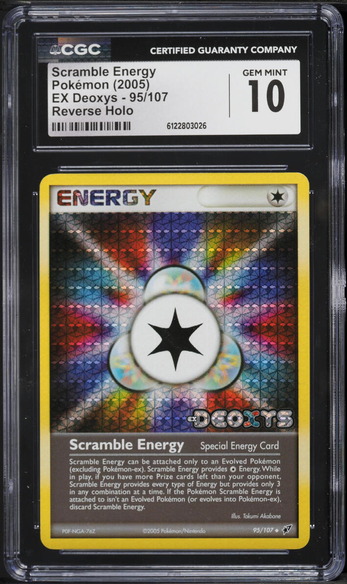 2005 Pokemon EX Deoxys Reverse Holo Scramble Energy #95 CGC 10 GEM MINT