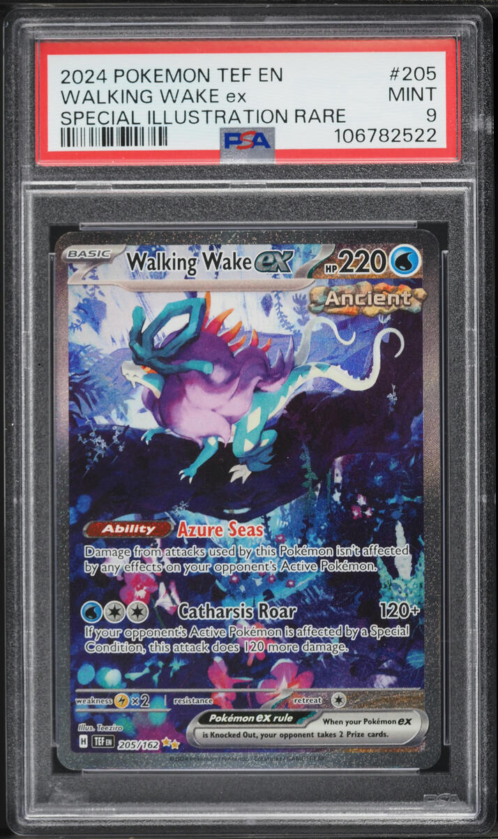 2024 Pokemon Scarlet & Violet Temporal Forces SIR Walking Wake ex #205 PSA 9 MINT
