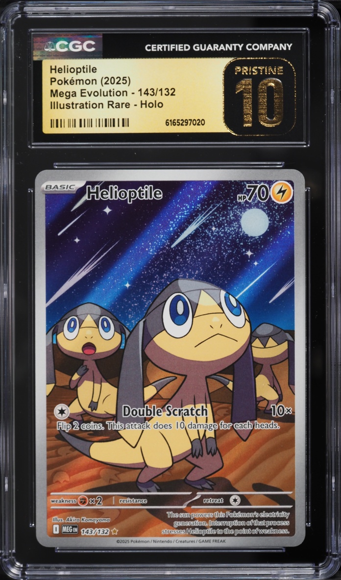 2025 Pokemon Mega Evolution IR Helioptile #143 CGC 10 PRISTINE