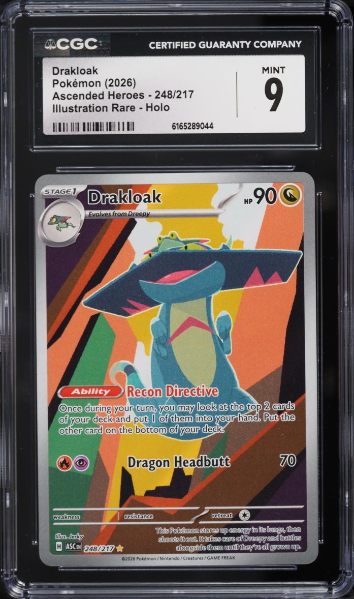 2026 Pokemon Mega Evolution Ascended Heroes IR Drakloak #248 CGC 9 MINT