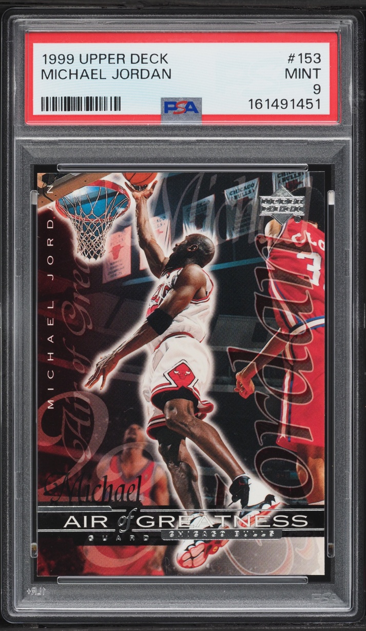 1999 Upper Deck Air Of Greatness Michael Jordan #153 PSA 9 MINT