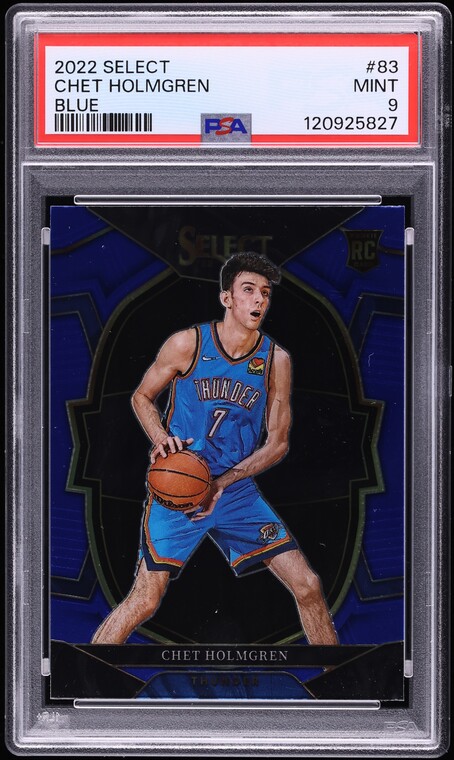2022 Select Concourse Blue Chet Holmgren ROOKIE #83 PSA 9 MINT