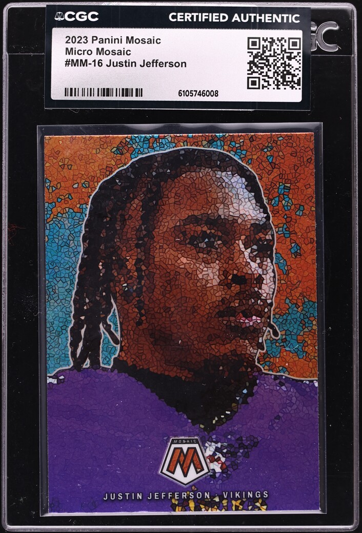 2023 Panini Mosaic Micro Justin Jefferson #MM-16 CGC AUTH