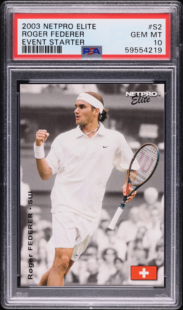 その他 2003 Netpro Elite Roger Federer PSA10 Roger Federer Trading Cards, Collectibles Spike As Swiss