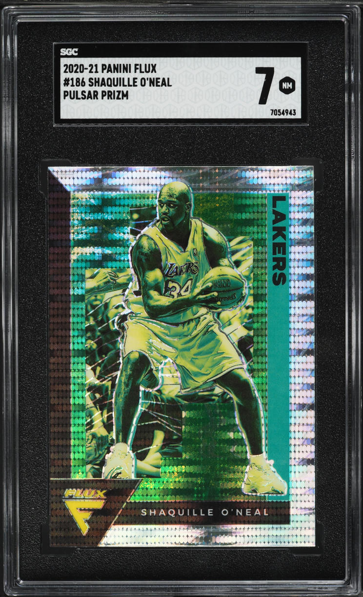2020 Panini Flux Pulsar Prizm Shaquille O'Neal #186 SGC 7 NRMT