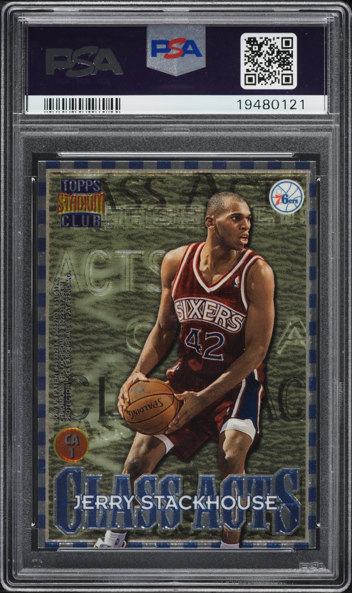 1996 Stadium Club Class Acts Michael Jordan & Jerry Stackhouse #CA1 PSA 10 GEM MINT