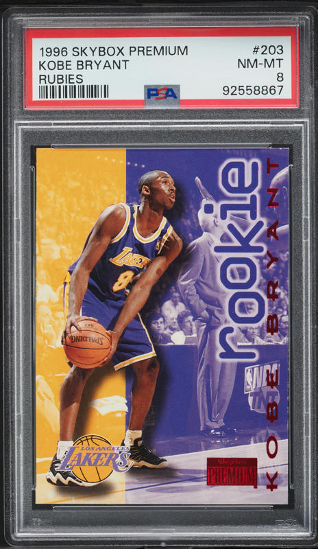 1996 Skybox Premium Kobe Bryant ROOKIE #203 PSA 10 GEM MINT on