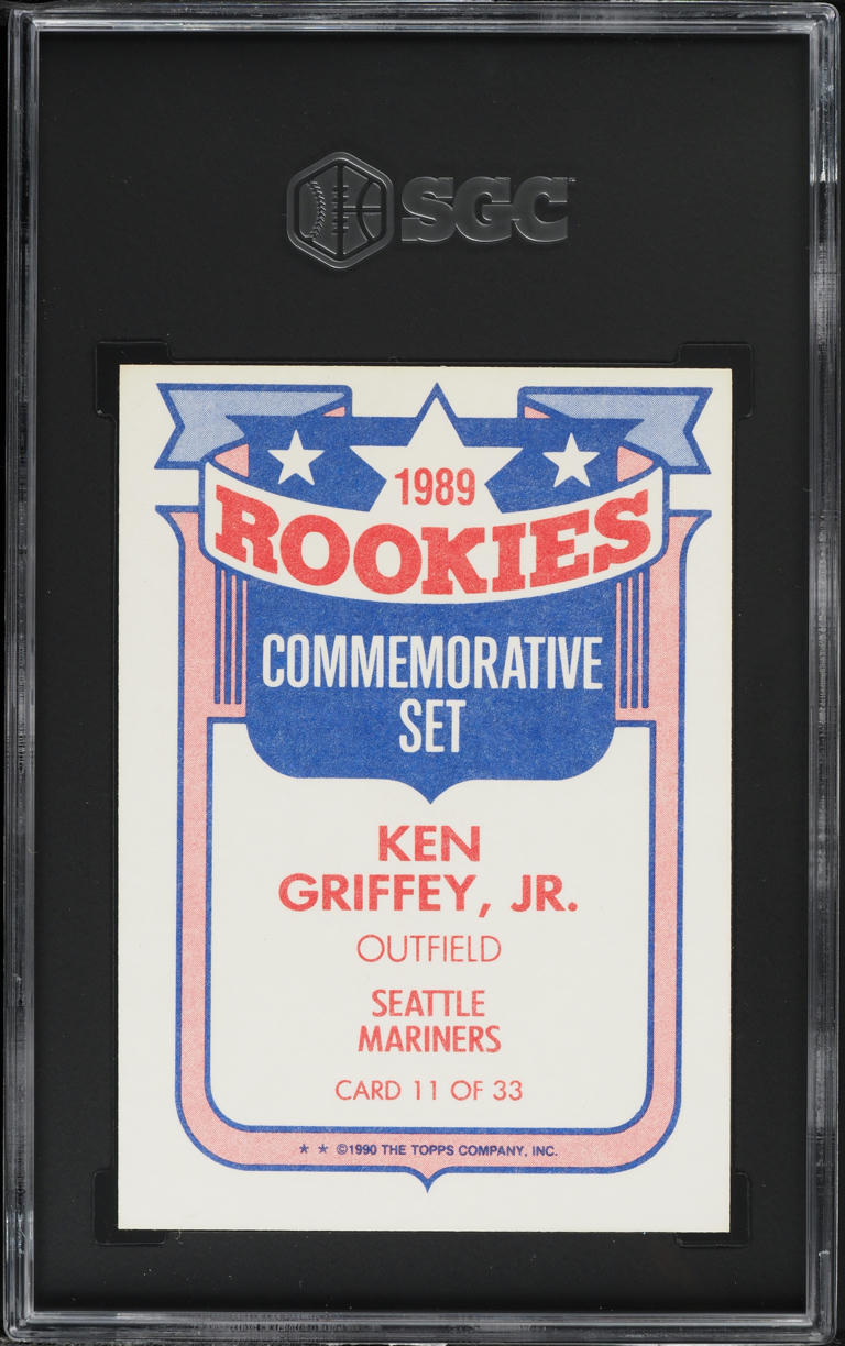 1990 Topps Glossy Rookies Ken Griffey Jr. #11 SGC 8.5 NM-MT+