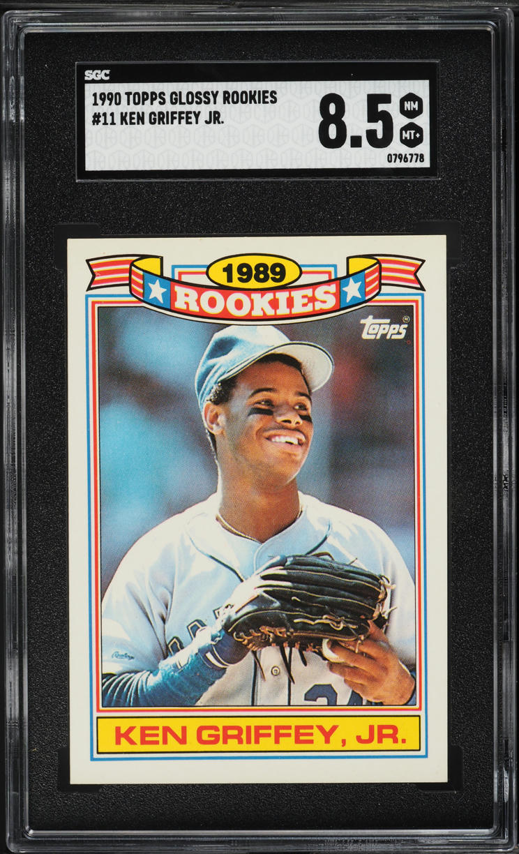 1990 Topps Glossy Rookies Ken Griffey Jr. #11 SGC 8.5 NM-MT+