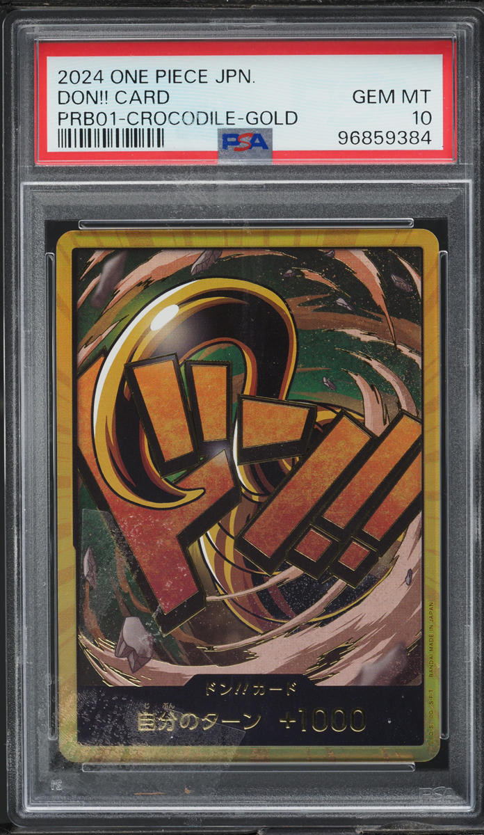 2024 One Piece Japanese Premium The Best Crocodile Gold Don!! PSA 10 GEM MINT