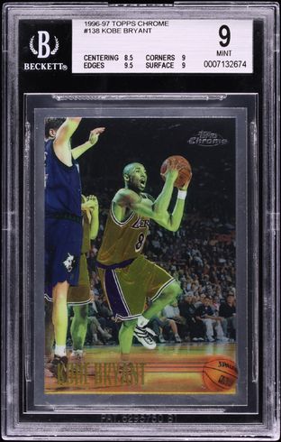 1996 Skybox Z-Force Z-Peat Zebut Kobe Bryant ROOKIE #3 PSA 10 GEM