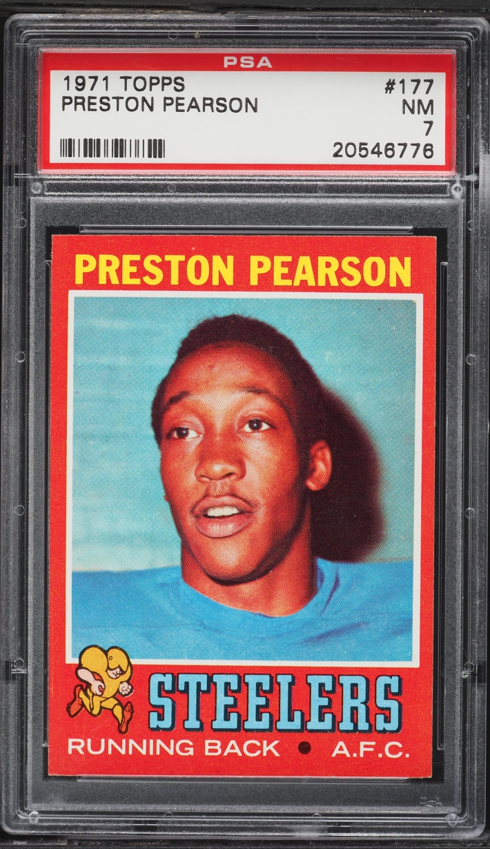 1971 Topps Football Preston Pearson ROOKIE #177 PSA 7 NRMT