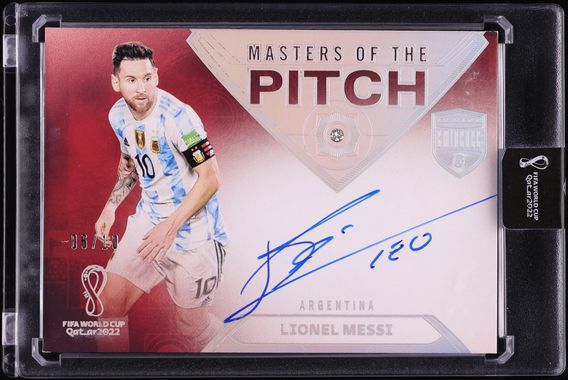 2022 Panini Eminence FIFA WC Masters Of The Pitch Diamond Gems Lionel Messi AUTO /10 #MP-LEO