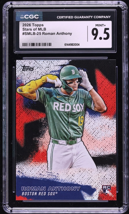 2026 Topps Stars Of MLB Roman Anthony ROOKIE #SMLB-25 CGC 9.5 MINT+
