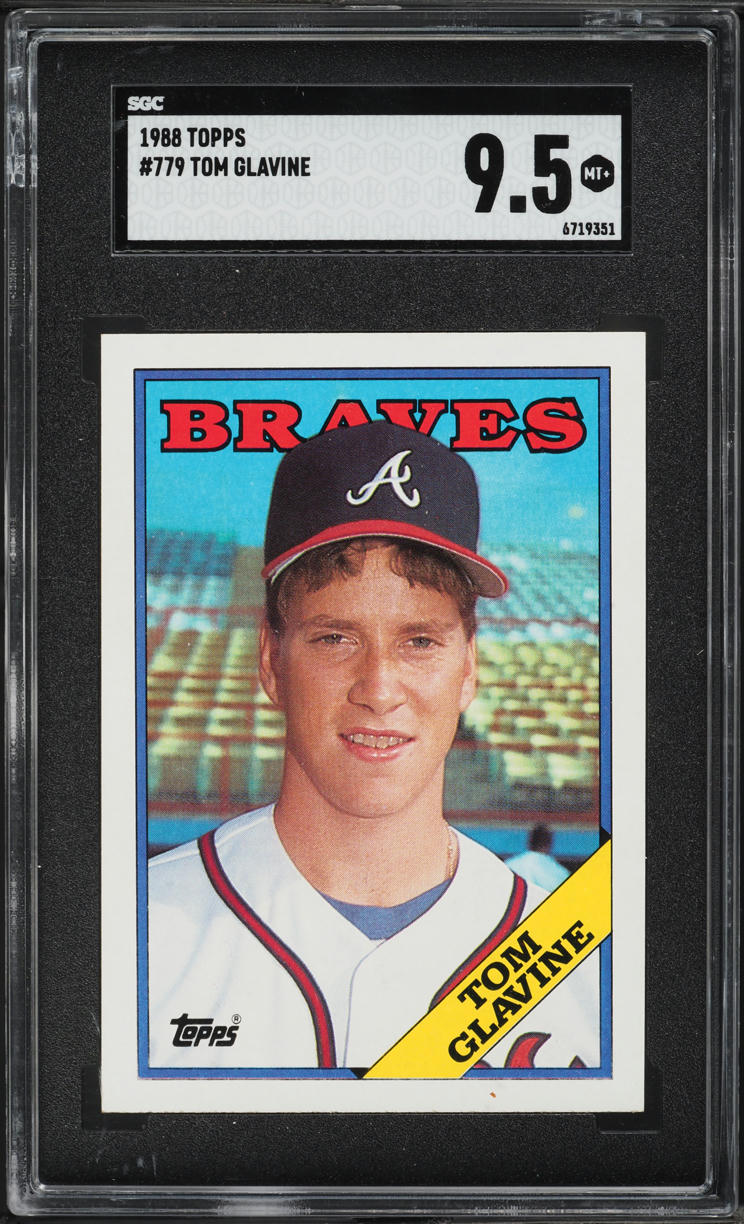 1988 Topps Tom Glavine ROOKIE #779 SGC 9.5 MINT+