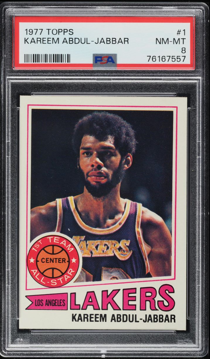 1973 Topps Basketball Kareem Abdul-Jabbar ALL-STAR #50 PSA 7