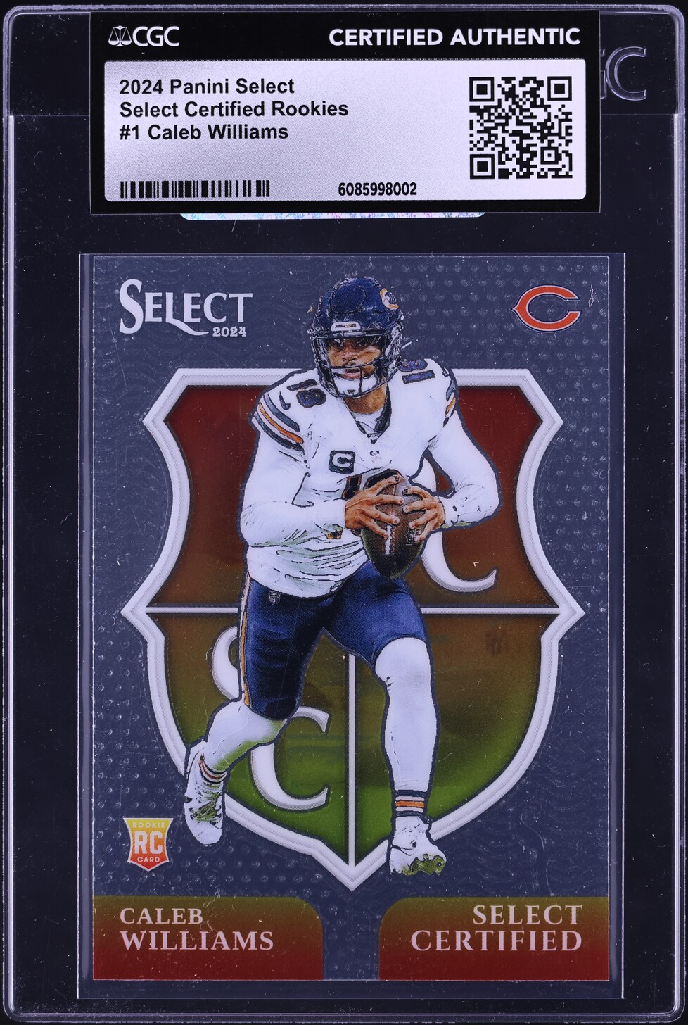 2024 Select Certified Caleb Williams ROOKIE #1 CGC AUTH on Fanatics Collect