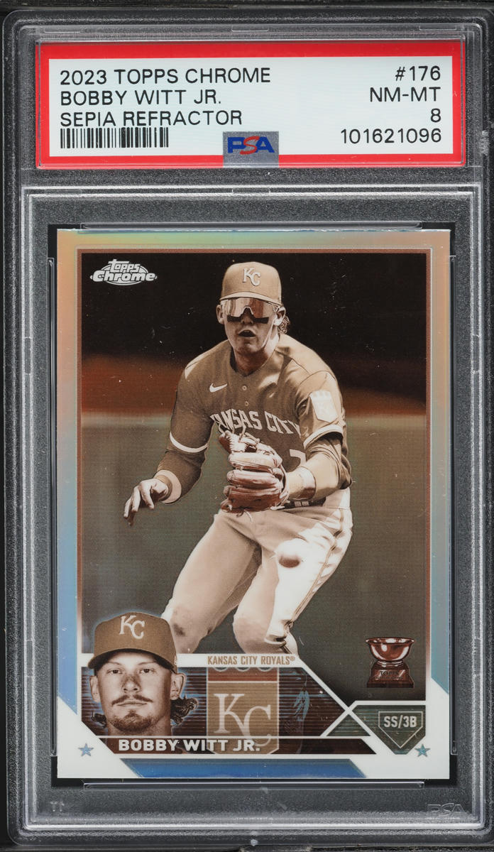 2023 Topps Chrome Sepia Refractor Bobby Witt Jr. #176 PSA 8 NM-MT