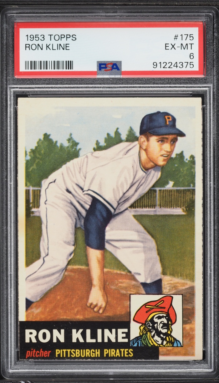 1953 Topps Ron Kline #175 PSA 6 EXMT