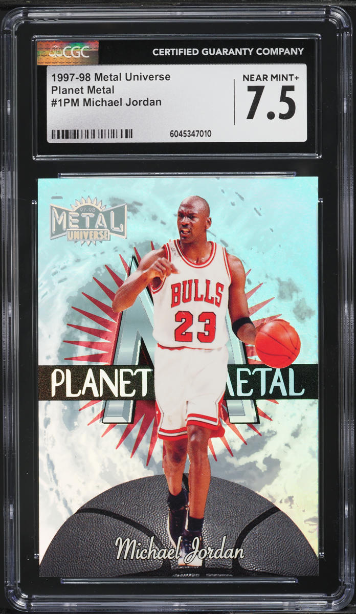 1997 Metal Universe Planet Metal Michael Jordan #1PM CGC 7.5 NRMT+