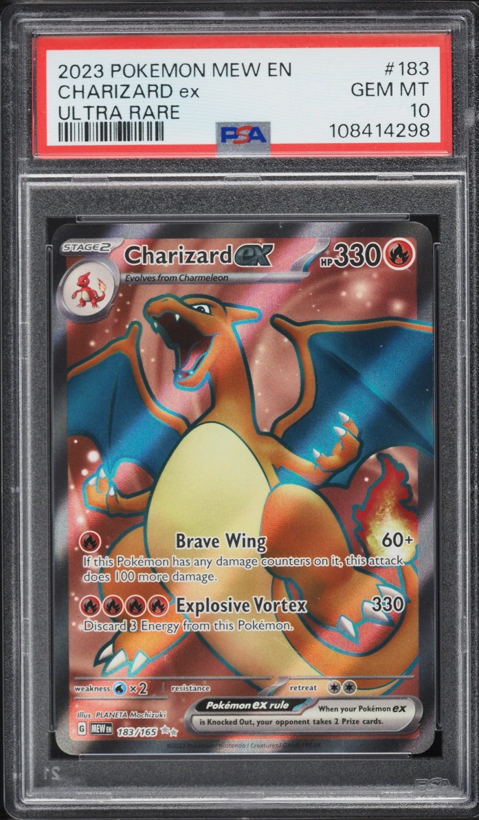 2023 Pokemon Scarlet & Violet 151 Full Art Charizard ex #183 PSA 10 GEM MINT