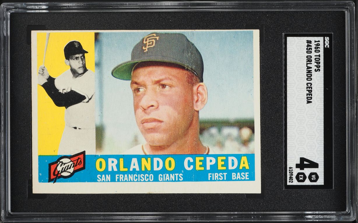 1960 Topps Orlando Cepeda #450 SGC 4 VGEX
