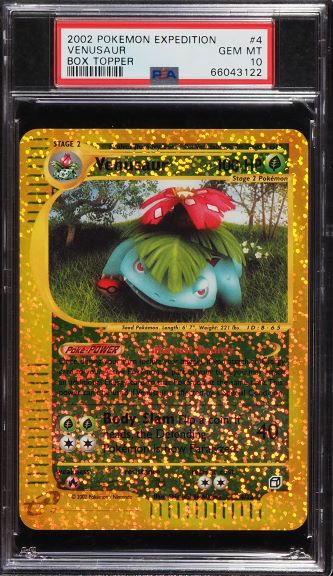2002 Pokemon Expedition Box Topper Venusaur #4 PSA 10 GEM MINT