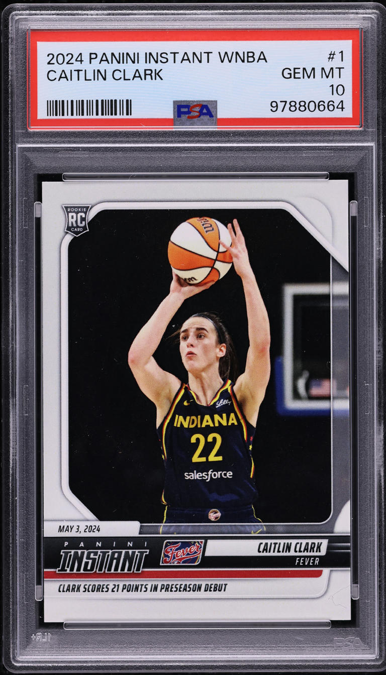 2024 Select WNBA Signatures Caitlin Clark ROOKIE AUTO SGCC PSA 10 GEM