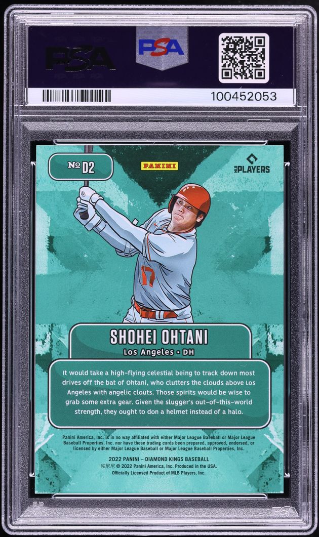 2022 Panini Diamond Kings Downtown Shohei Ohtani #D2 PSA 10 GEM MINT