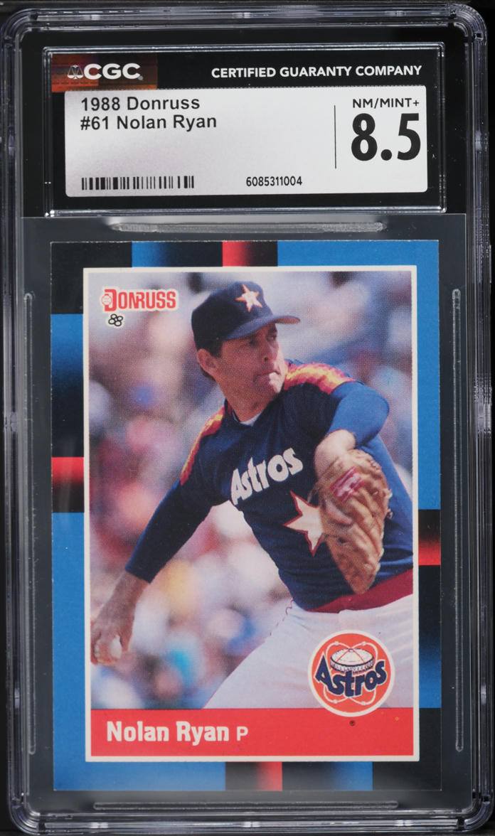 1988 Donruss Nolan Ryan #61 CGC 8.5 NM-MT+