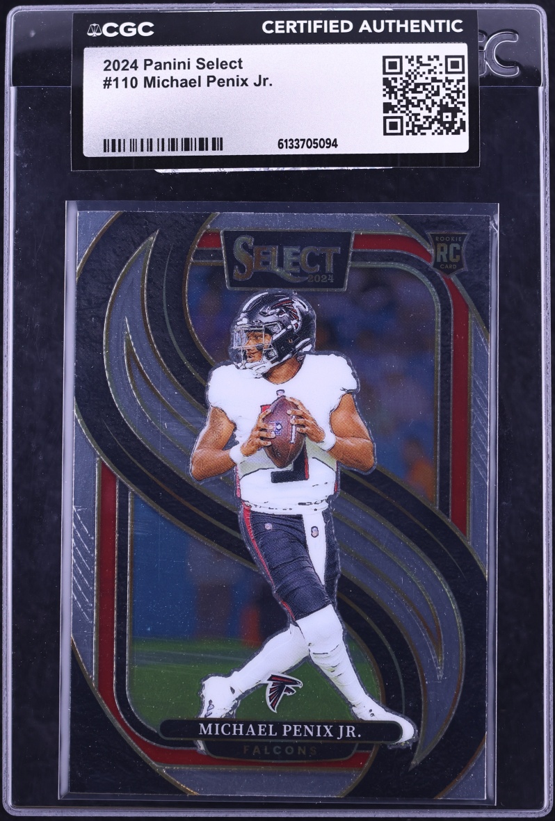 2024 Select Premier Level Michael Penix Jr. ROOKIE #110 CGC AUTH