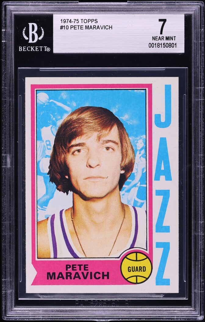 1974 Topps Pete Maravich #10 BGS 7 NRMT