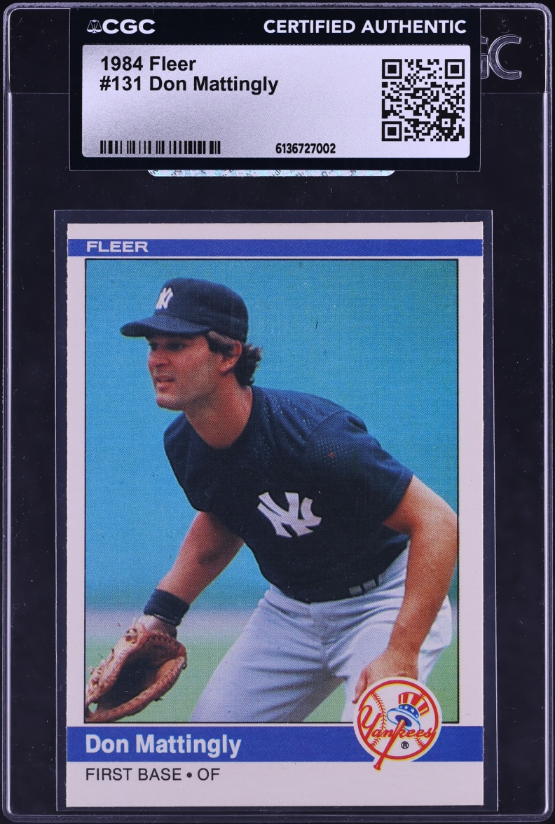 1984 Fleer Don Mattingly ROOKIE #131 CGC AUTH