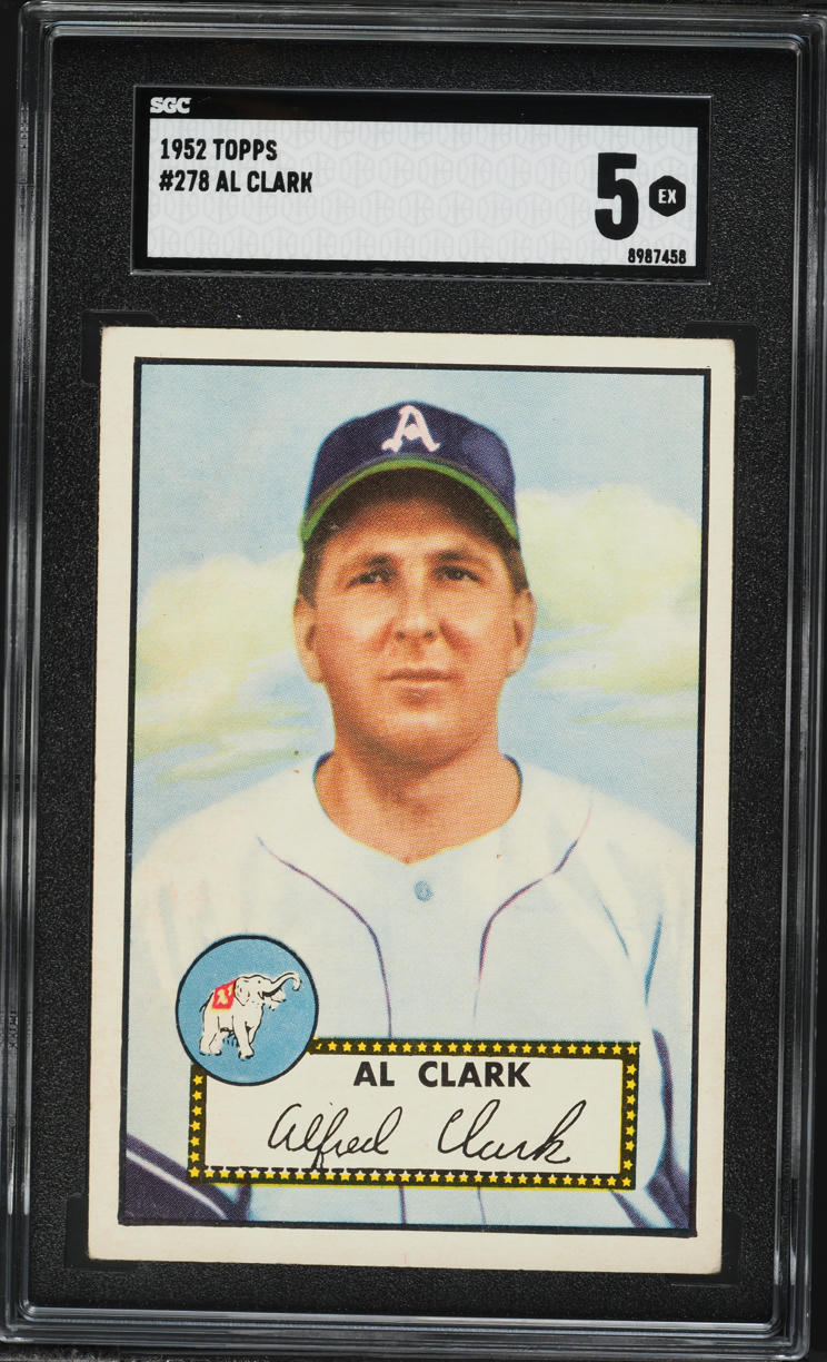 1952 Topps Al Clark #278 SGC 5 EX