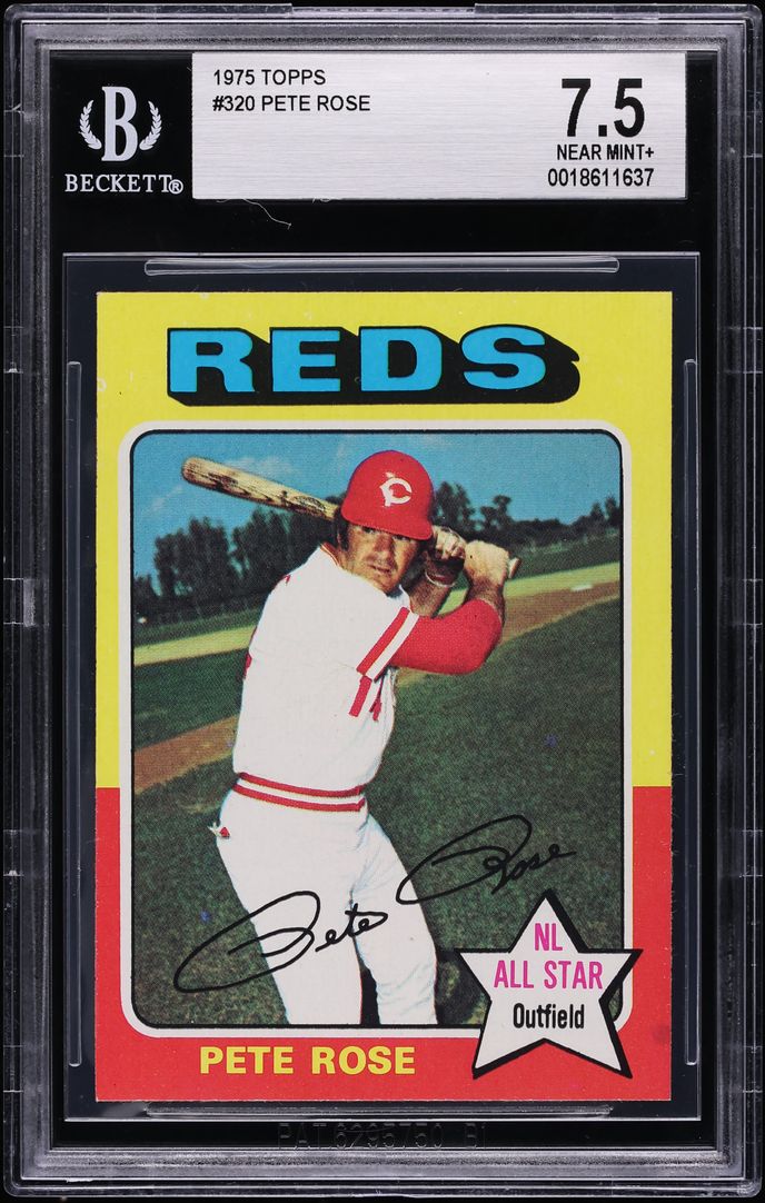 1975 Topps Pete Rose #320 BGS 7.5 NRMT+