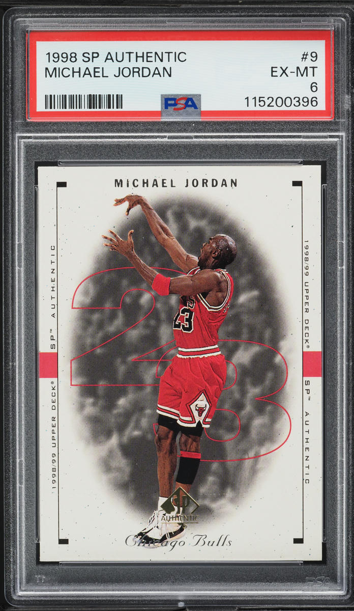 1998 SP Authentic Michael Jordan #9 PSA 6 EXMT