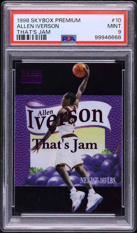 1998 Hoops Prime Twine Die-Cut Allen Iverson /500 #2 PSA 10 GEM