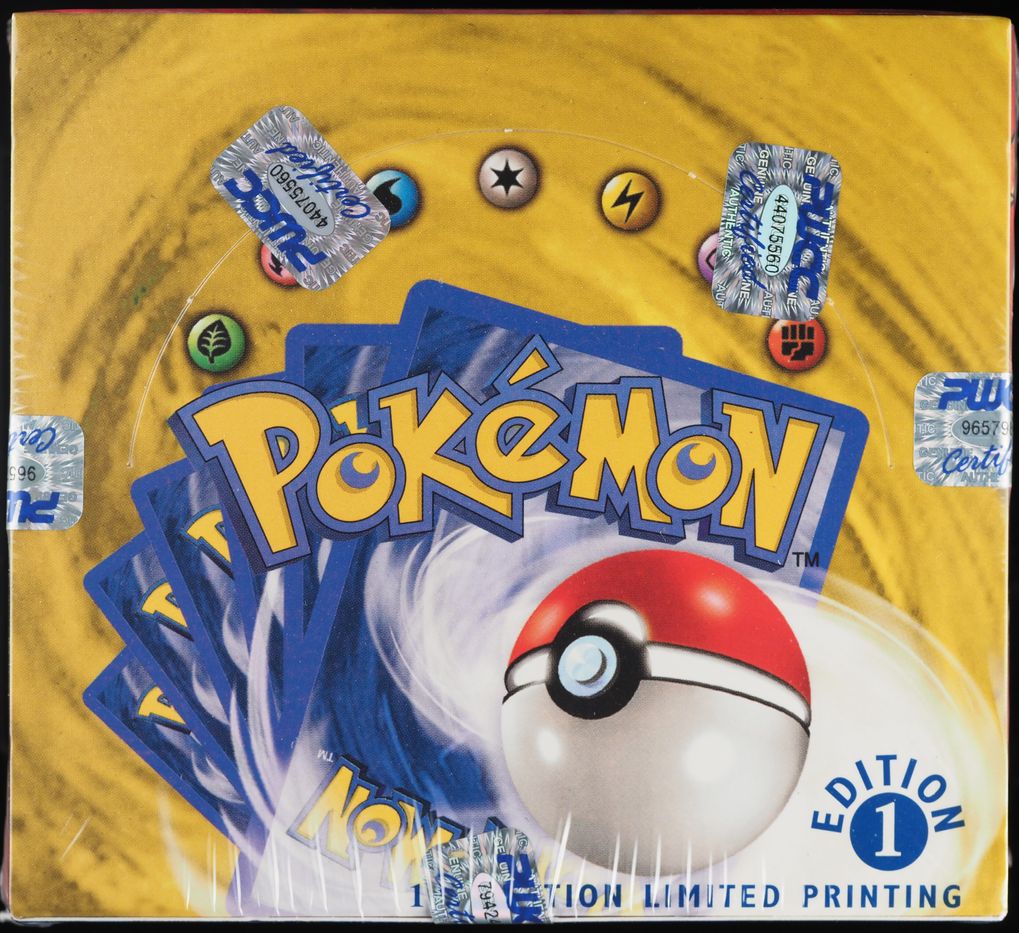 1999 Pokemon Base Set Shadowless 1st Edition Booster Box Sealed on
