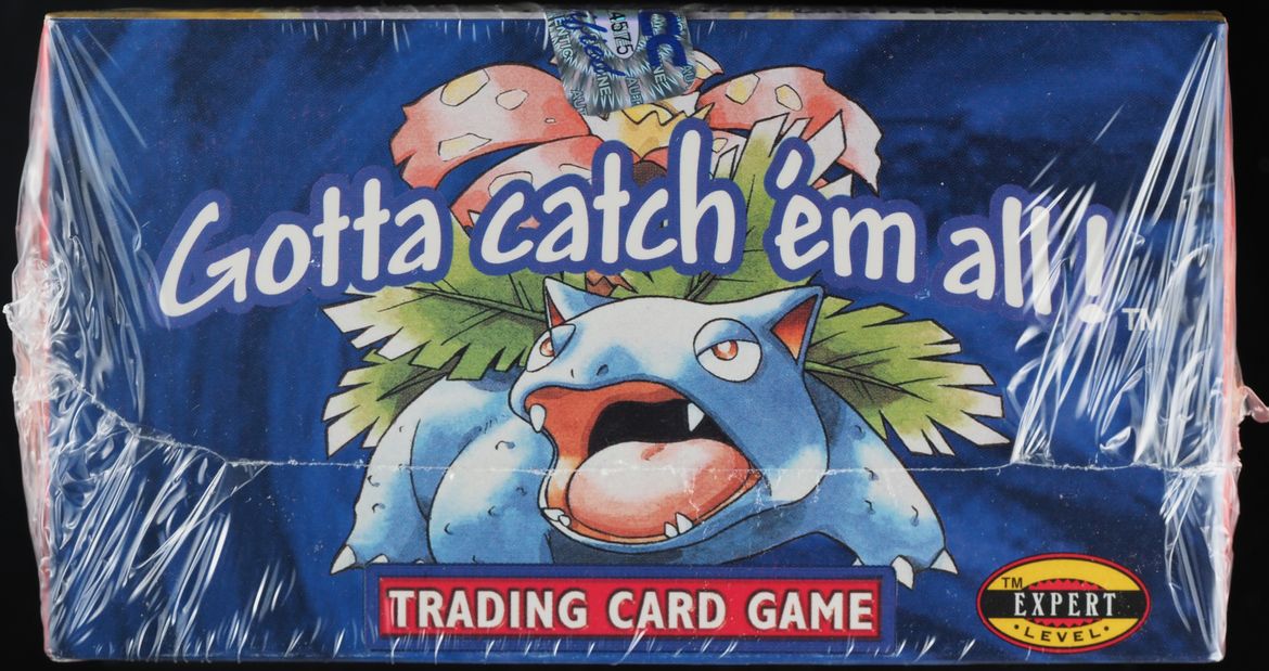 1999 Pokemon Base Set Shadowless 1st Edition Booster Box Sealed on