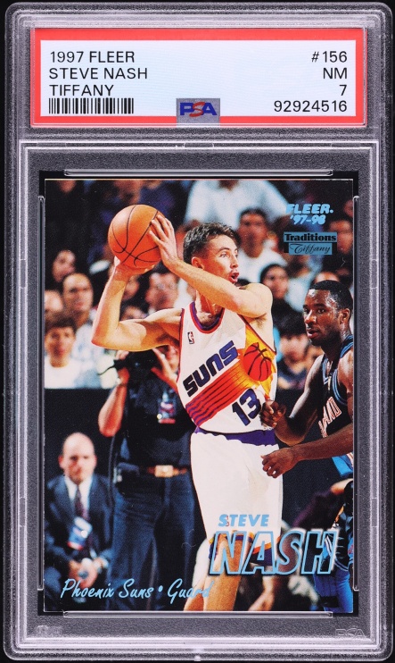 1997 Fleer Tiffany Steve Nash #156 PSA 7 NRMT