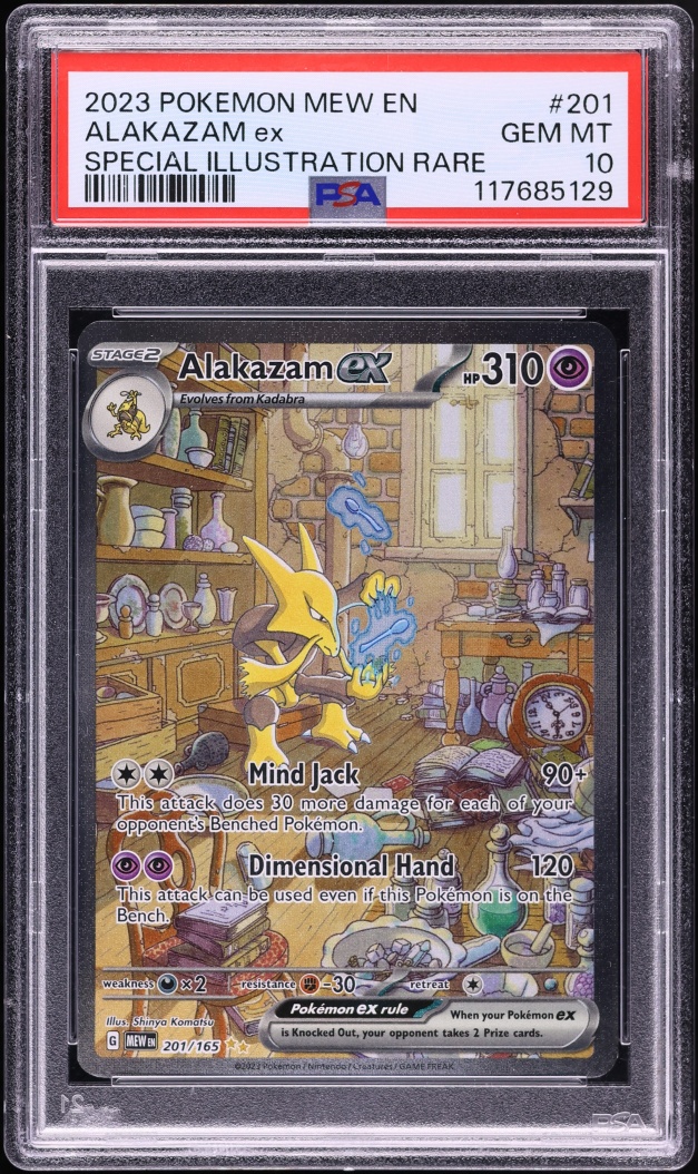 2023 Pokemon Scarlet & Violet 151 SIR Alakazam Ex #201 PSA 10 GEM MINT