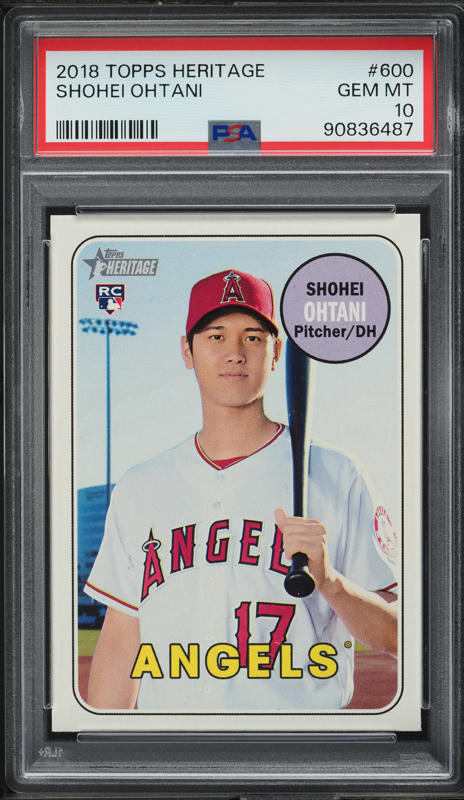 2019 Topps Heritage Chrome Refractor Shohei Ohtani /570 #430 PSA 9